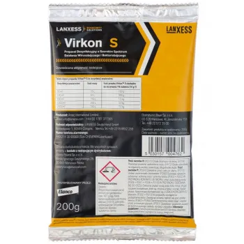 Virkon S 200g- do dezynfekcji i mycia, ptasia grypa ASF